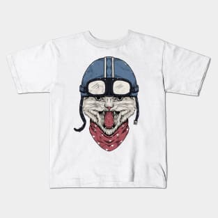 Rider Cat Kids T-Shirt